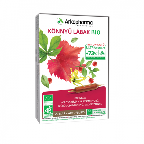 ARKOFLUIDE BIO KÖNNYŰ LÁBAK IVÓAMPULLA - 20X ARKOFLUIDE BIO KÖNNYŰ LÁBAK IVÓAMPULLA - 20X